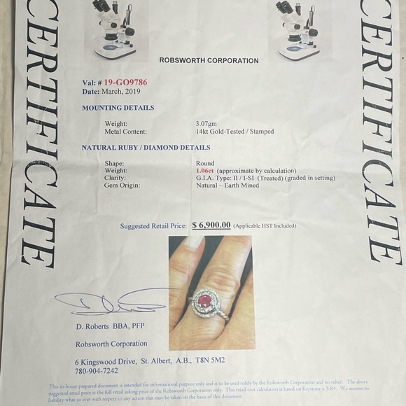 Stunning RUBY and DIAMOND Ring - Picture 9 of 9